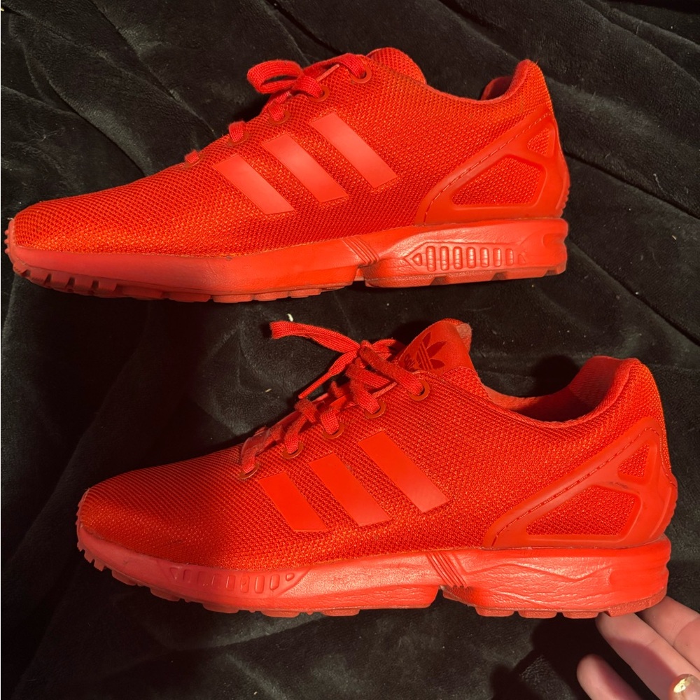 Adidas Bright Red Sports Shoes